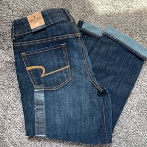 American Eagle Low Rise Artist Crop NWT